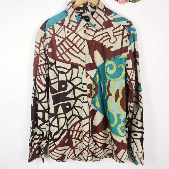 Desigual Other - [DESIGUAL] Men's Button Up Collared Shirt